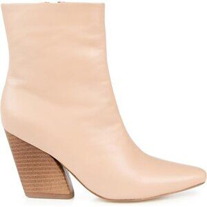 Journee Signature Womens Hydra Almond Toe Stacked Ankle Booties
